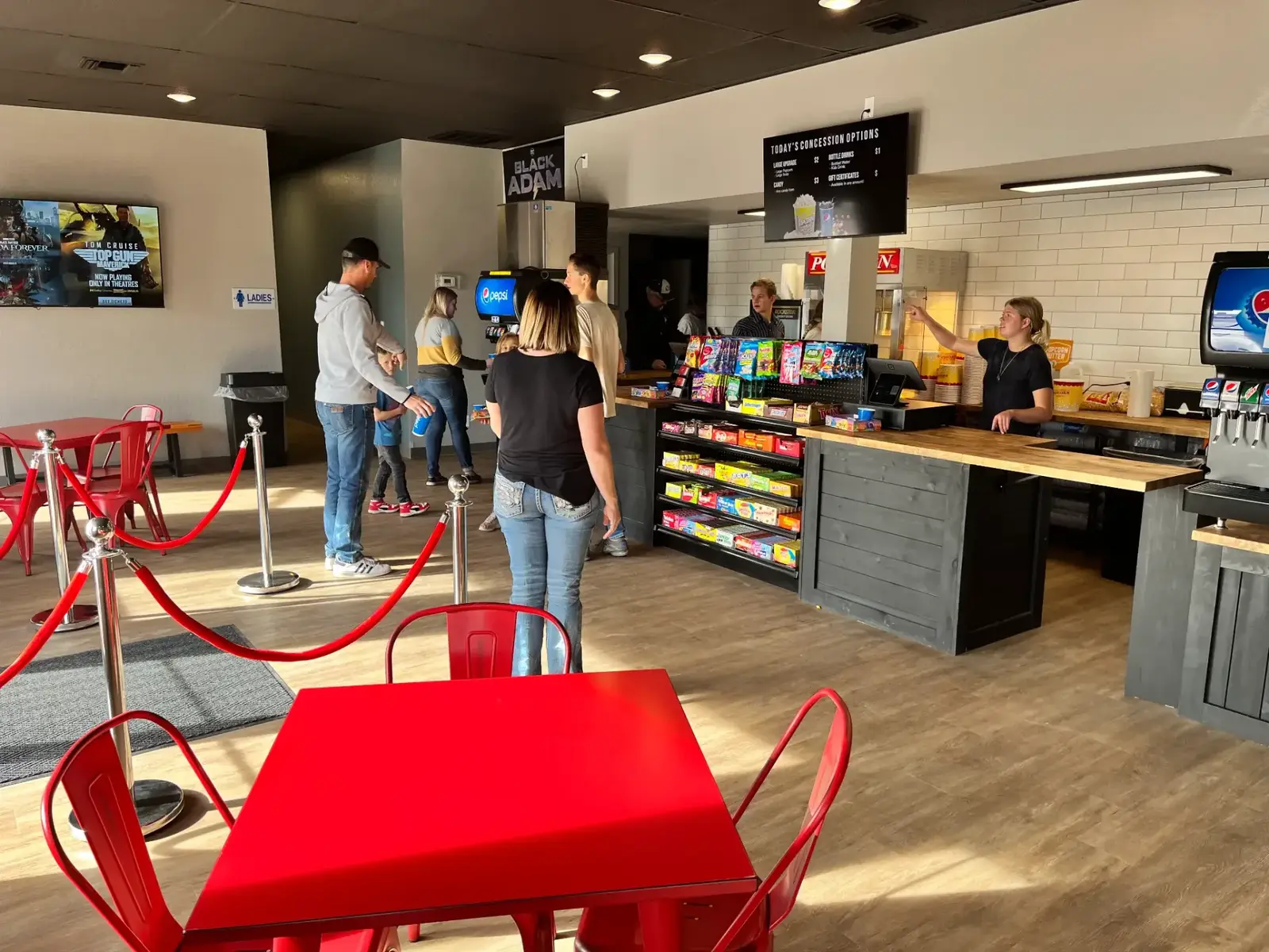 Washakie Cinemas lobby in Worland, Wyoming